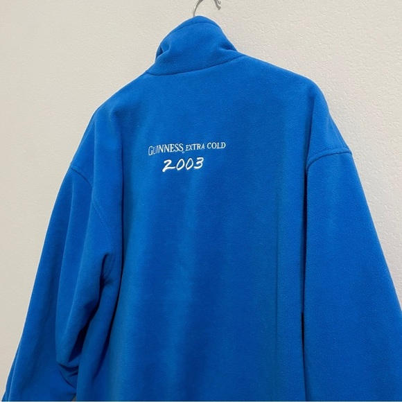 Guinness Official Merchandise 1/4 Zip Jacket Black Blue Reversible L/XL Rare - Picture 12 of 14